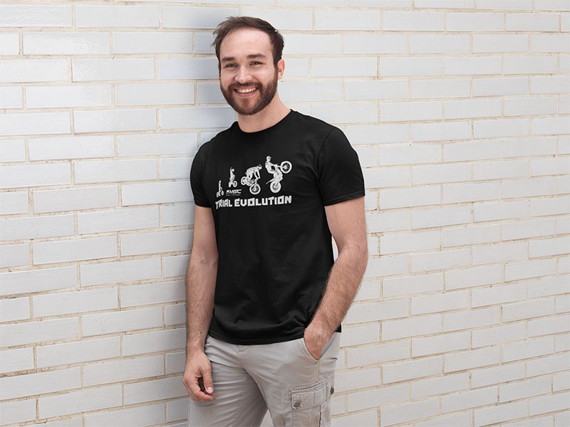 T-Shirt Herren "EVOLUTION" schwarz