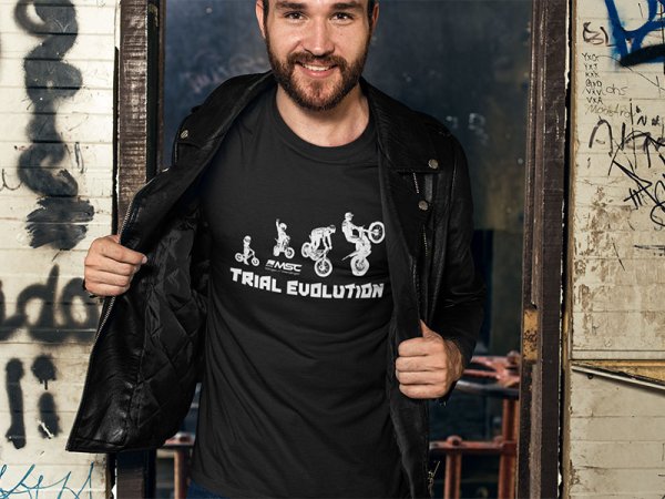 T-Shirt Herren "EVOLUTION" schwarz