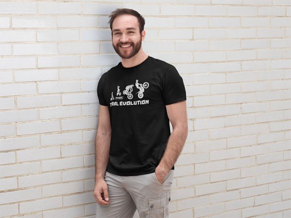 T-Shirt Herren "EVOLUTION" schwarz